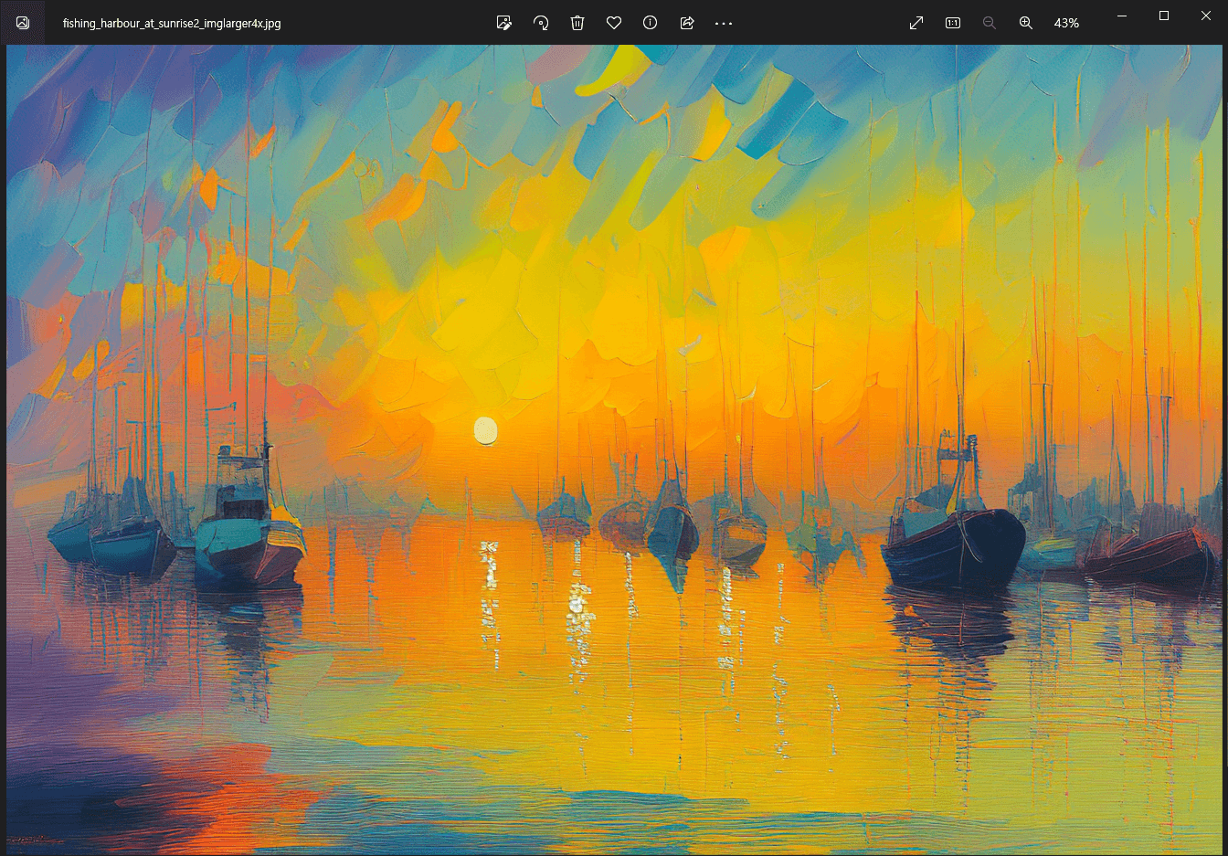 AI Image Enlarger에서 4배 확대한 파일