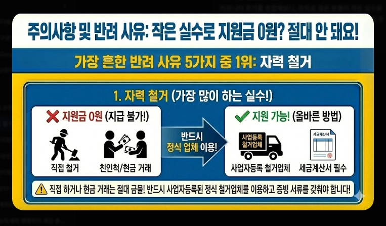 점포 철거비 지원 신청 [최대 600만원] 2026년 지원 대상 및 자격 조건 상세 안내
