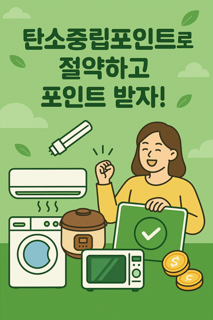 탄소중립포인트로 절약하고 포인트받자