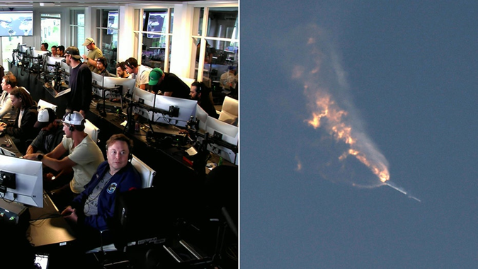 스타십 궤도 시험 비행 당시 현장 사진