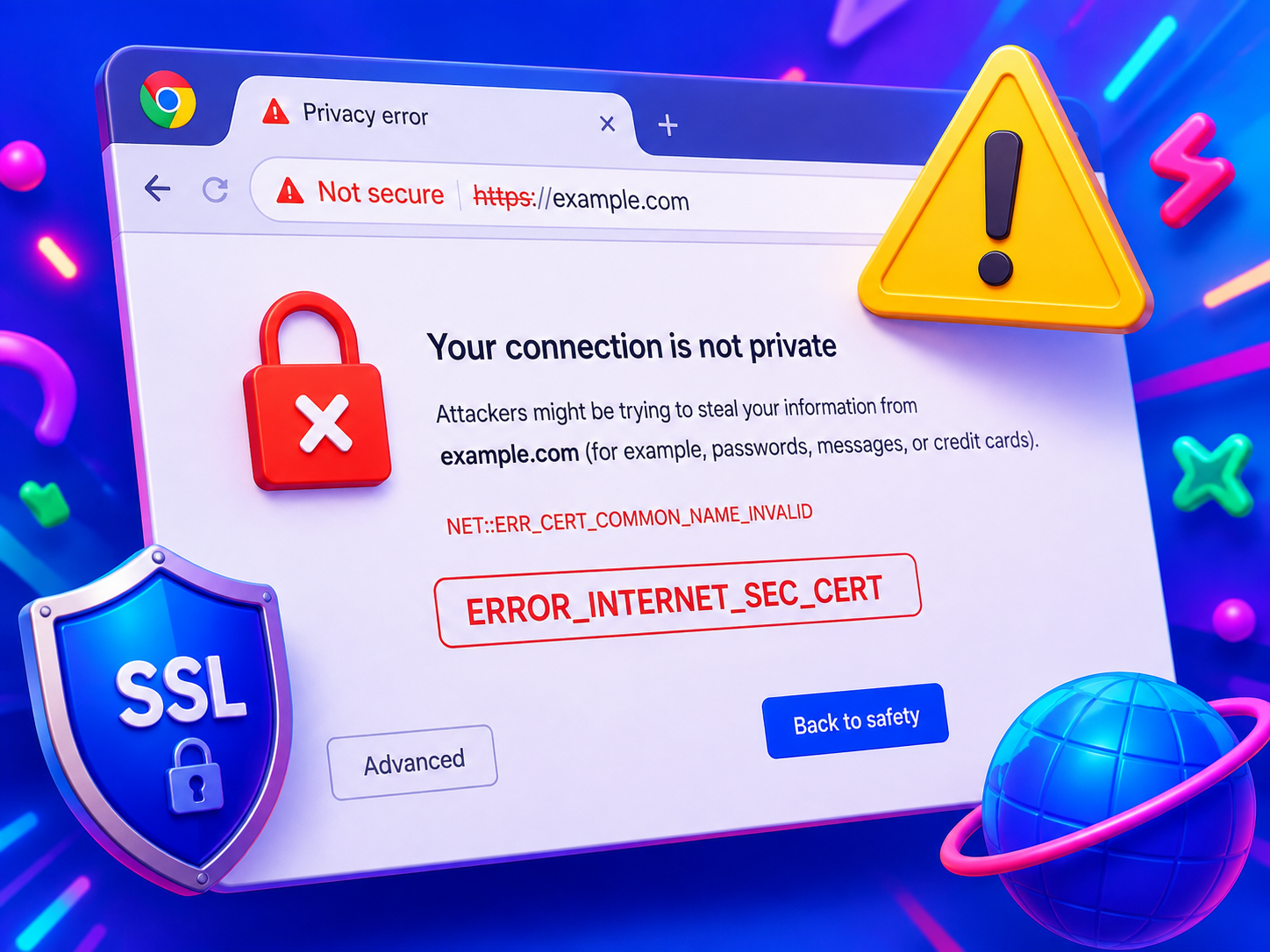 크롬 ERROR_INTERNET_SEC_CERT 해결방법 총정리 인증서 오류 사이트 접속 안됨 원인