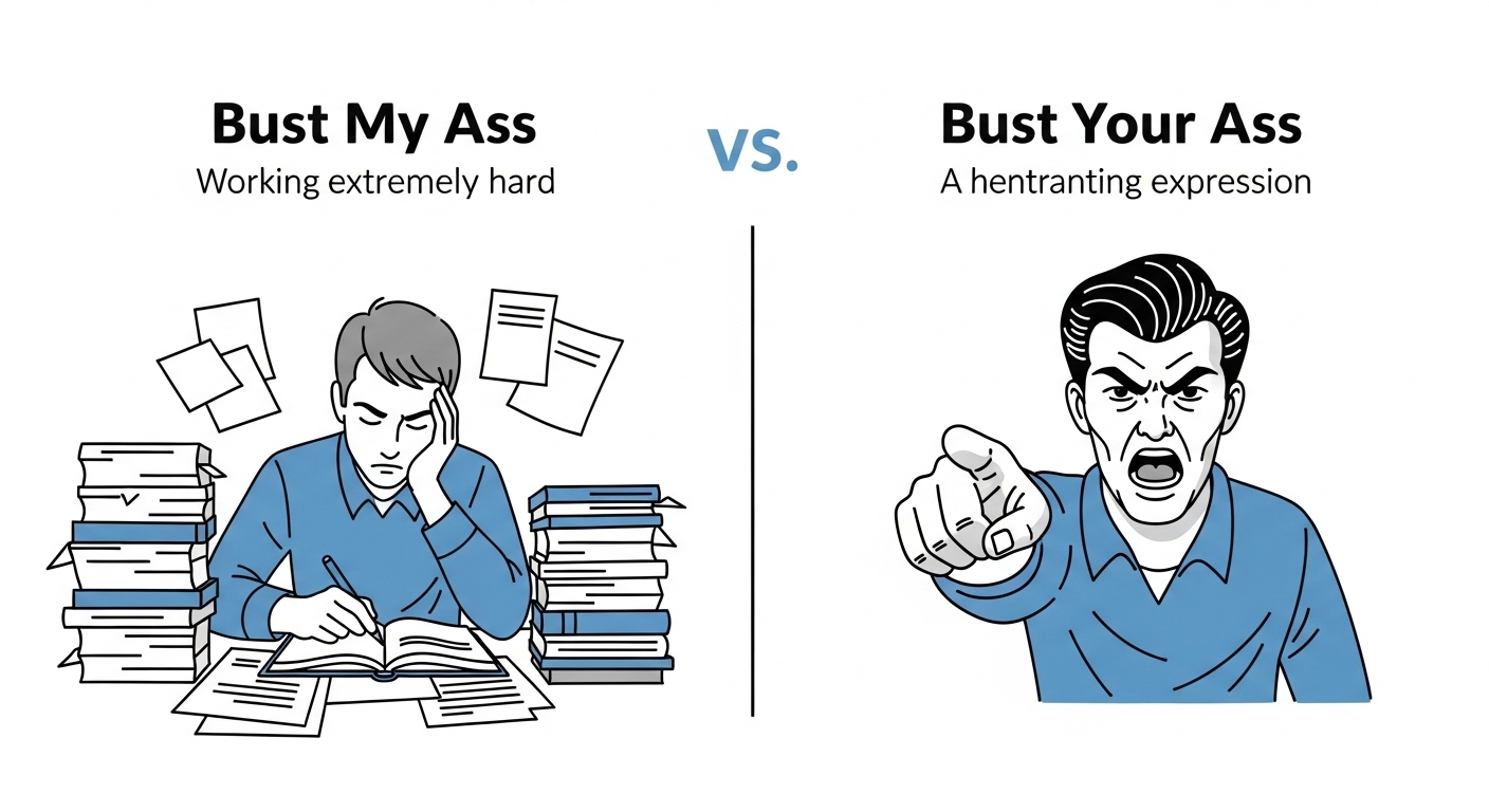 영어 속어 bust my ass 의 진짜 의미와 올바른 사용법 2 영어 속어 bust my ass 의 진짜 의미와 올바른 사용법