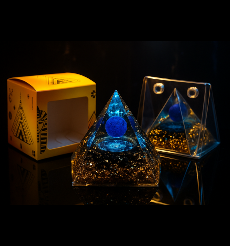 금전운을 부르는 오르곤나이트 피라미드｜차크라 정화 &amp; 힐링 크리스탈 인테리어