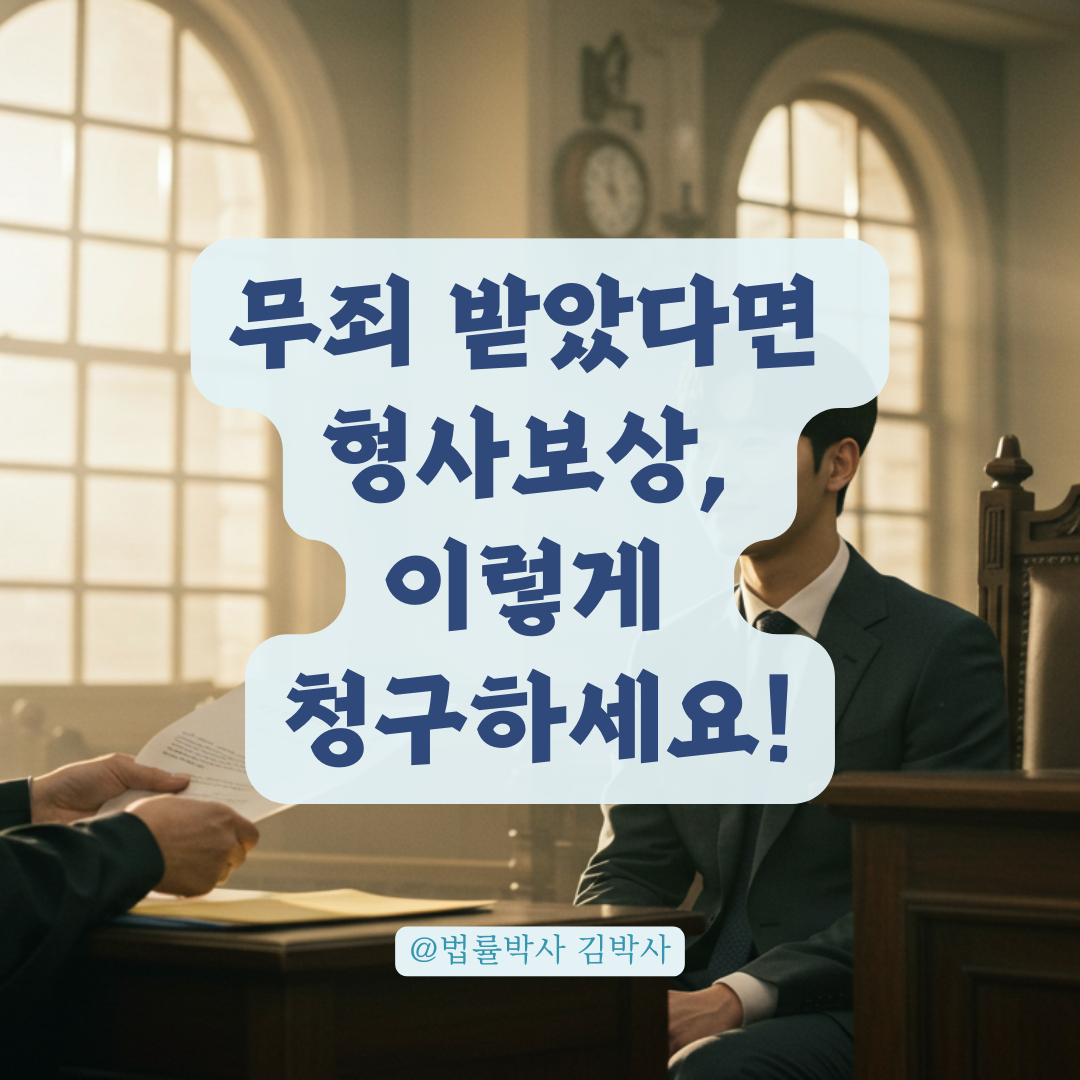 무죄로 풀려났다면, 이렇게 국가로부터 형사보상 받을 수 있습니다.