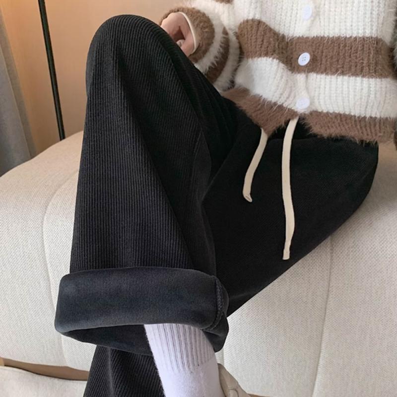 융기모바지 밍크털 코듀로이 와이드팬츠