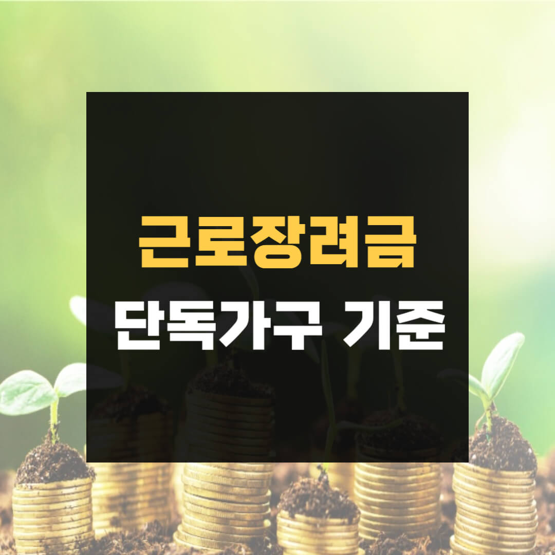 근로장려금 단독가구