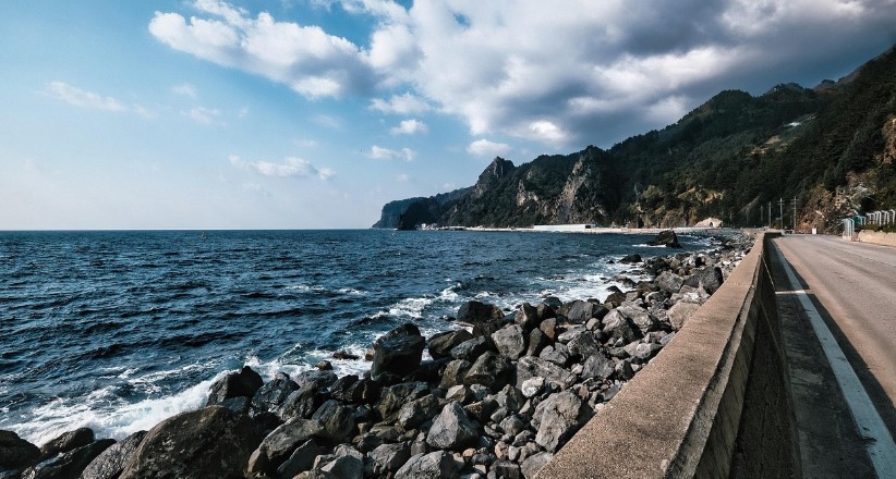 울릉도 해안선 사진