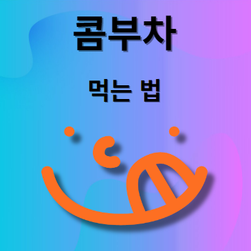 콤부차 먹는법