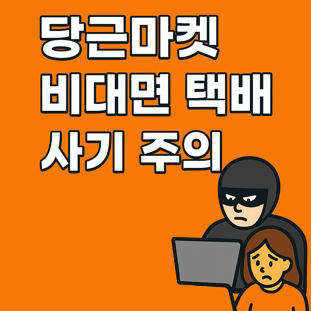 당근마켓 계정도용 비대면 사기