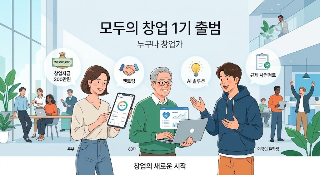 주부·60대도 창업 도전, 모두의 창업 1기 지원 내용과 2기 준비 방법