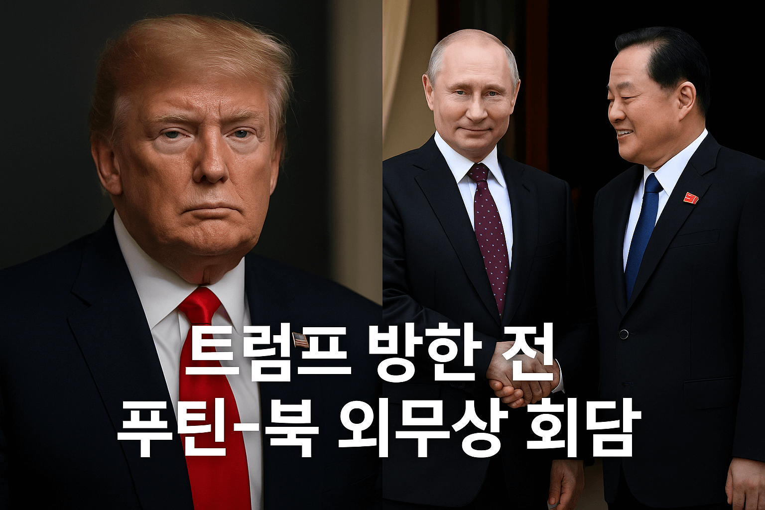 푸틴 북 외무상 회담