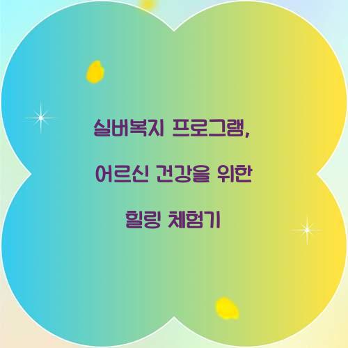 실버복지 프로그램