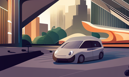 미래형 도시, 자동차, 친환경 등 테마 이미지