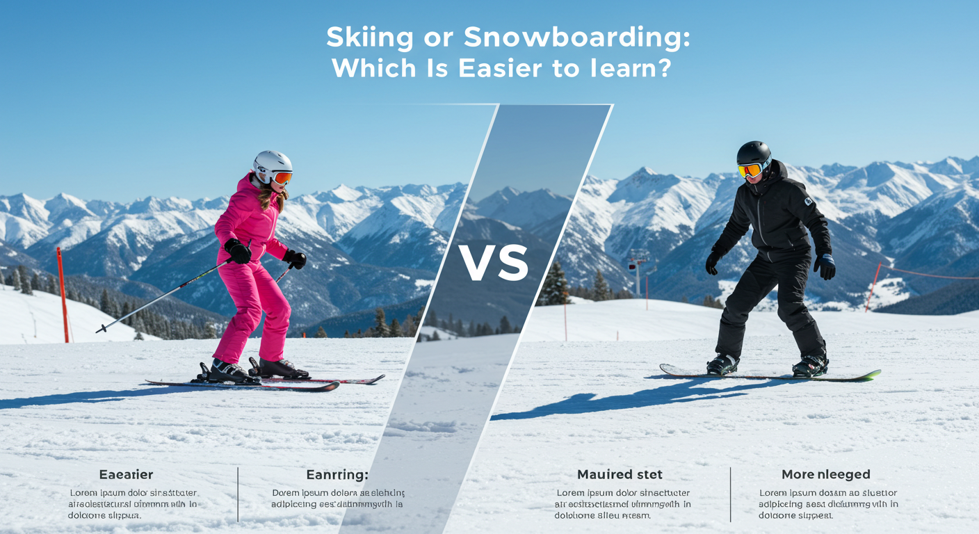 스키와 스노우보드 비교