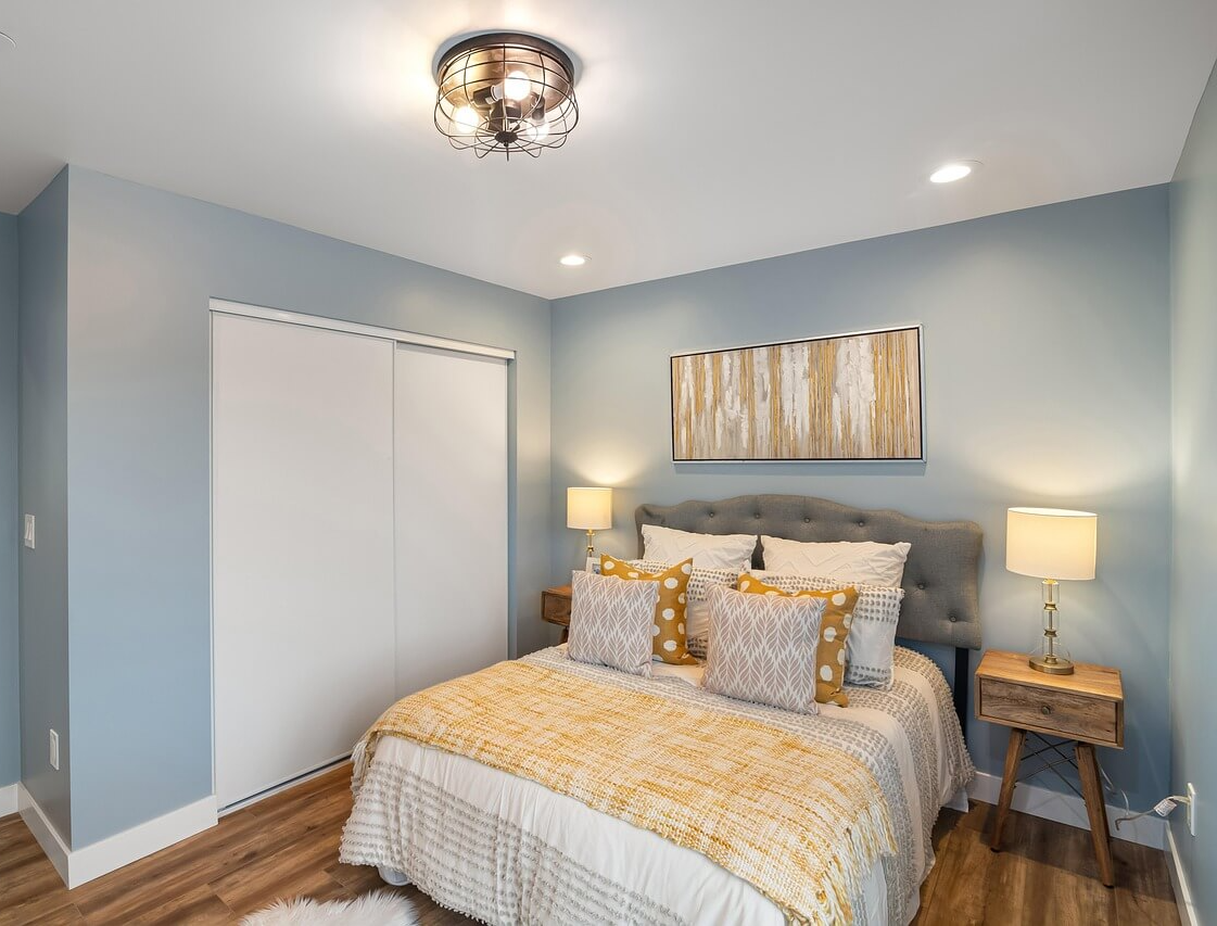 미닫이 문장을 활용한 침실 공간 확장법