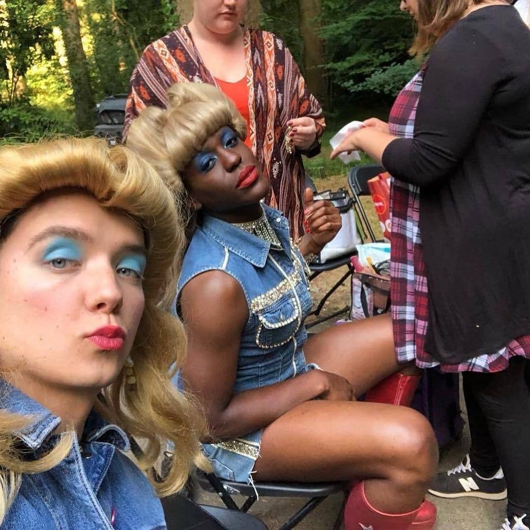 헤드윅 분장한 오티스와 에릭