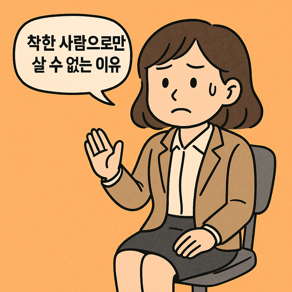 회사에서 착한 사람으로만 살 수 없는 이유