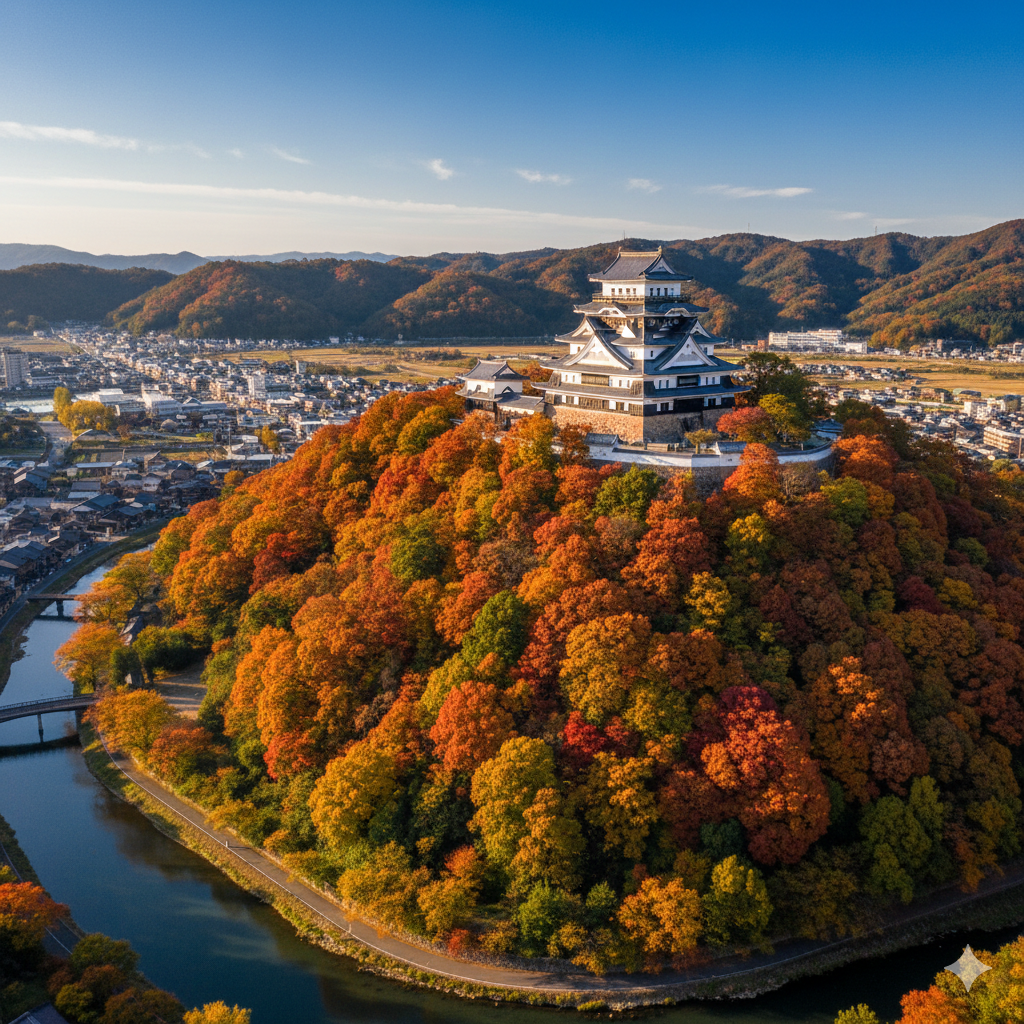 구조하치만 마을의 상징 구조하치만성