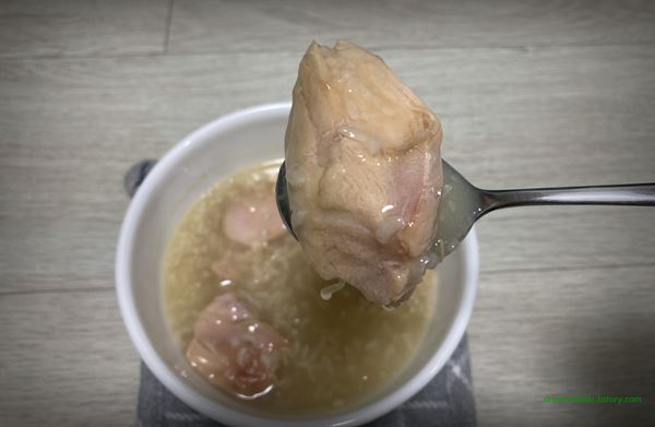 오뚜기 뼈없는순살 삼계탕 2022년 7월 조리 후 닭고기
