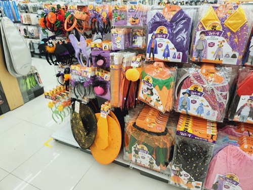 할로윈 용품 파티용품 풍선장식 마녀의상 망토 다이소