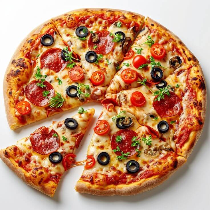 피자 음식 사진