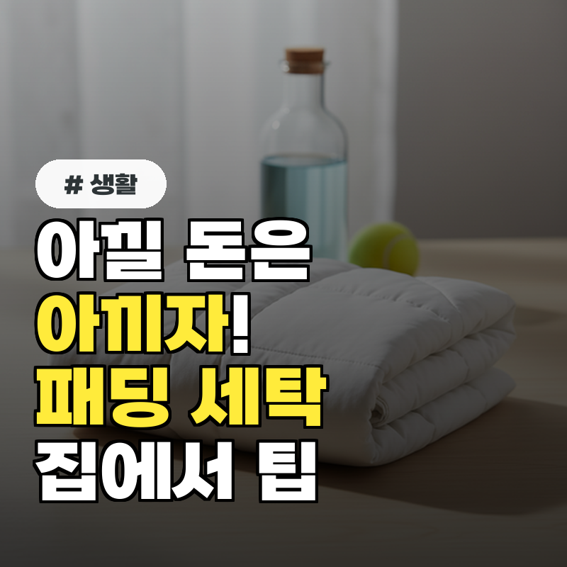 아낄 돈은 아끼자! 패딩 드라이클리닝 말고 집에서 세탁하는 팁