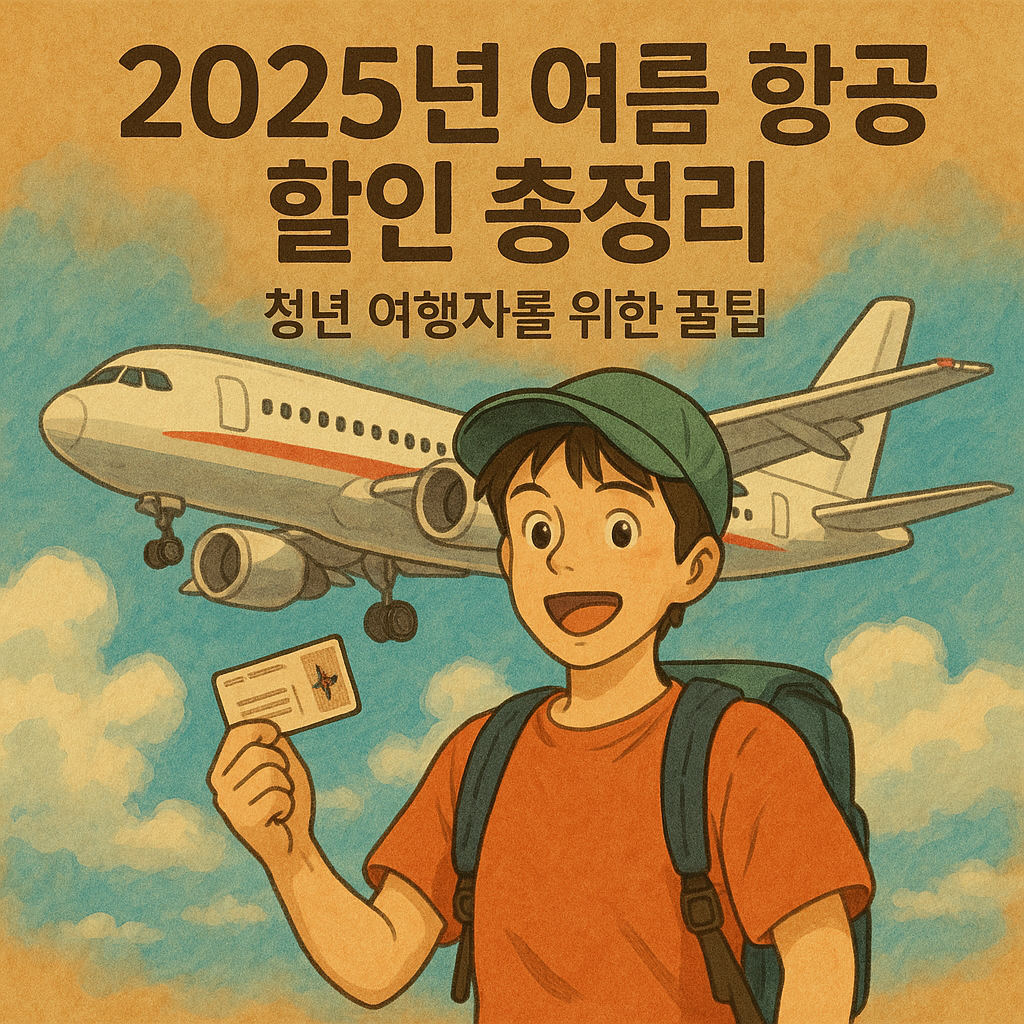 2025년 여름 항공권 할인 총정리 &ndash; 청년 여행자를 위한 꿀팁