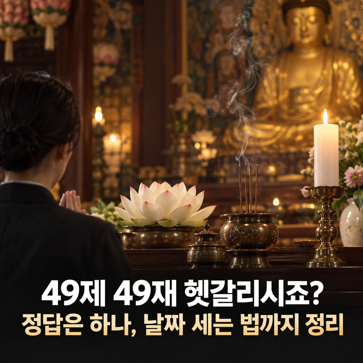 49제 49재 헷갈리시죠? 정답은 하나, 날짜 세는 법까지 정리