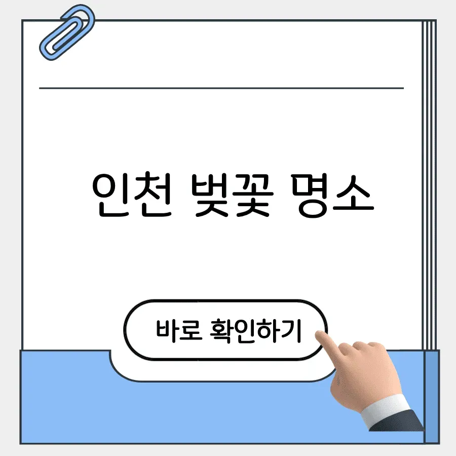 인천 벚꽃 명소
