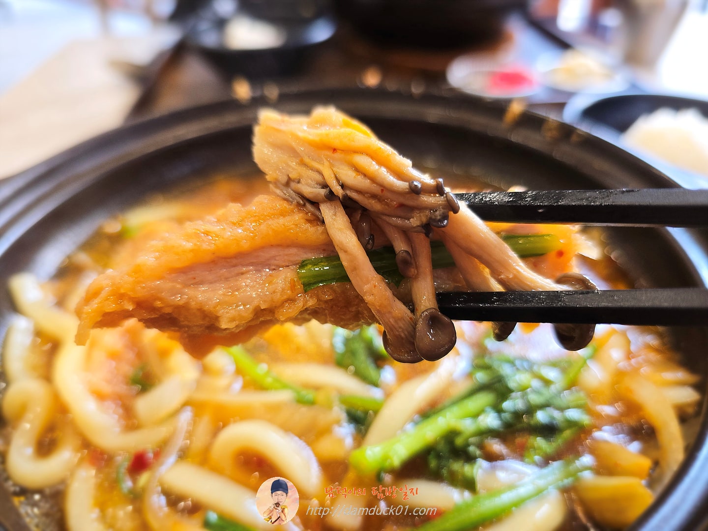 로스카츠 김치우동 나베