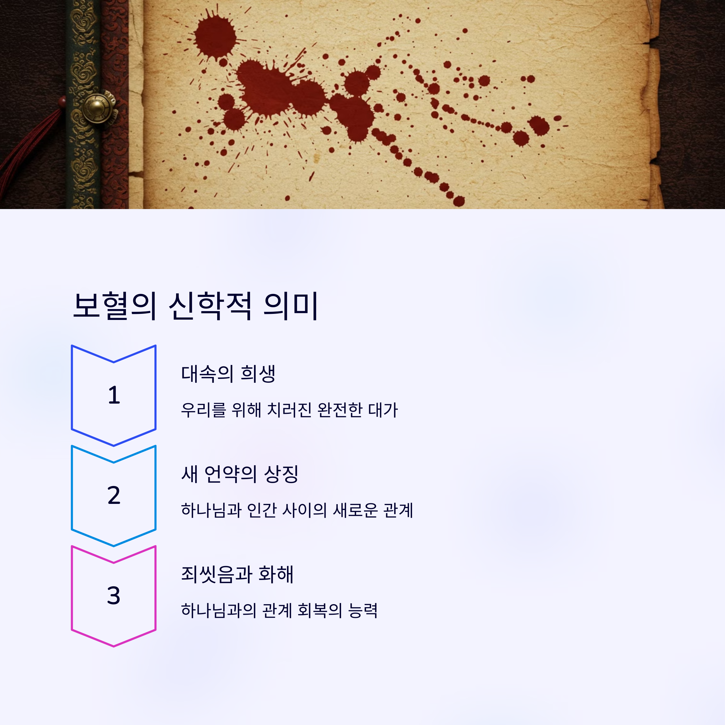 예수님의 고난과 보혈의 의미