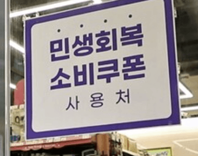 민생회복 소비쿠폰 사용처