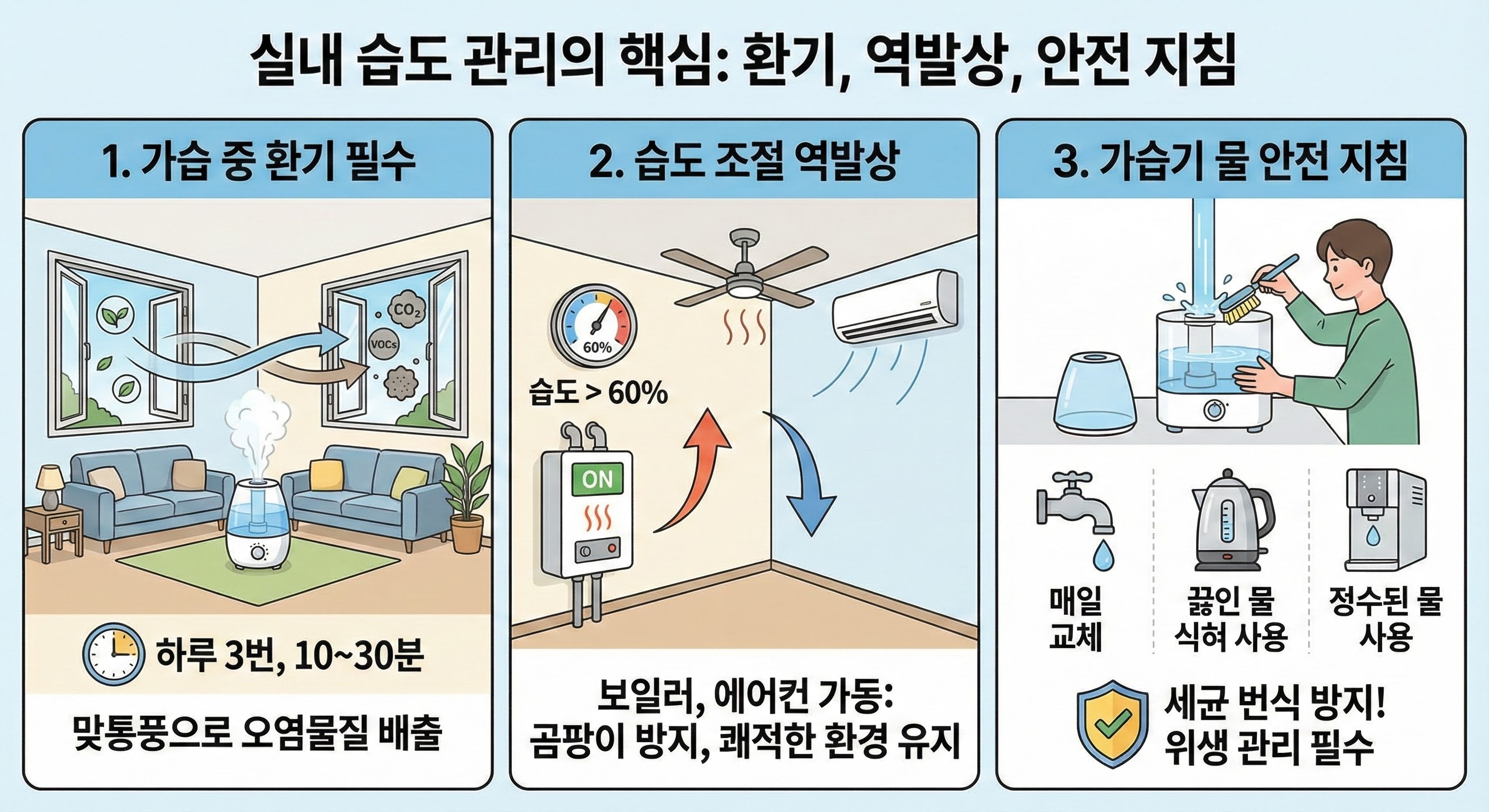 우리가 몰랐던 습도 관리의 비밀: 환기 타이밍과 알레르기 유발 물질 피하는 법