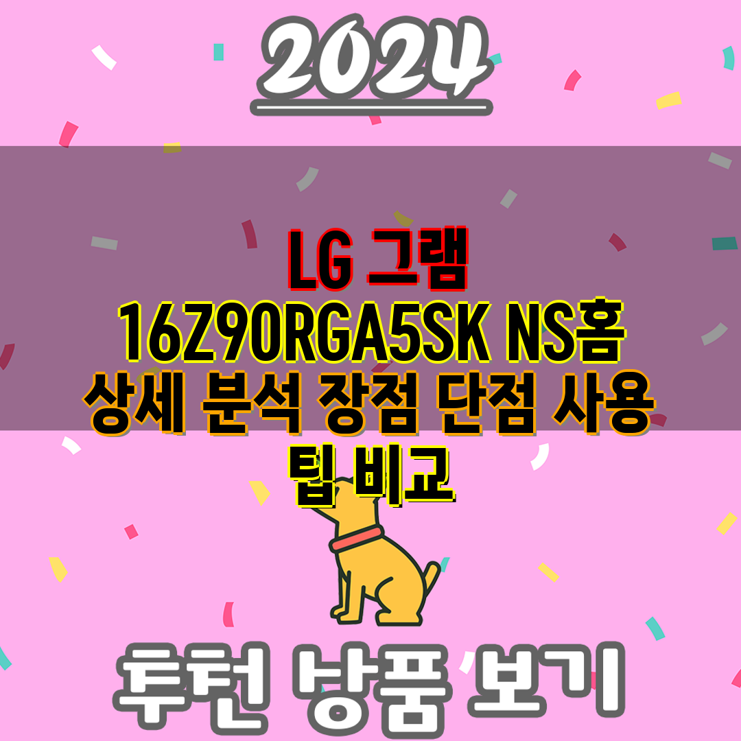  LG 그램 16Z90RGA5SK NS홈 상세 분석 장