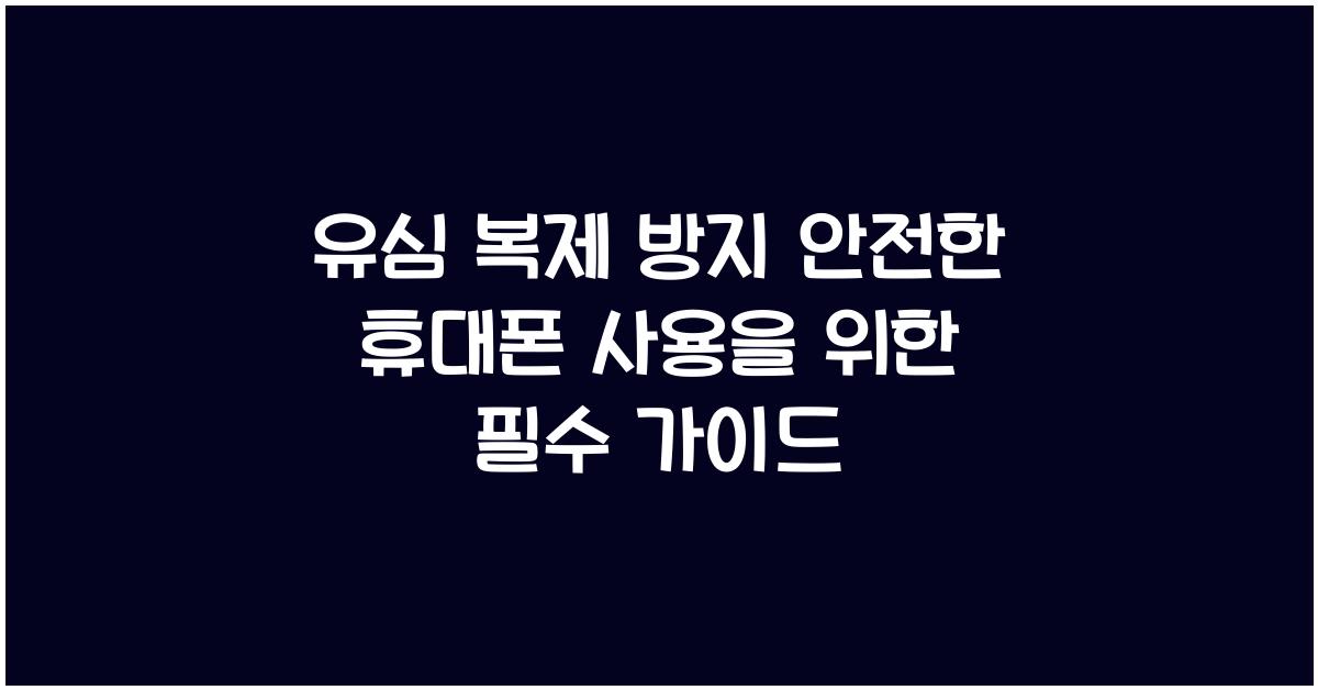 유심 복제 방지