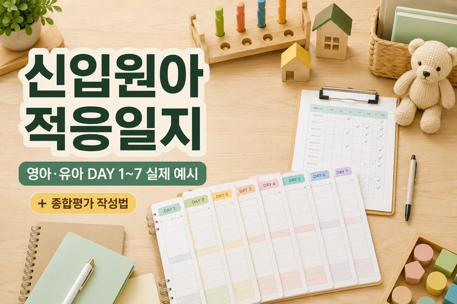 신입원아 적응일지 데스크 플래너