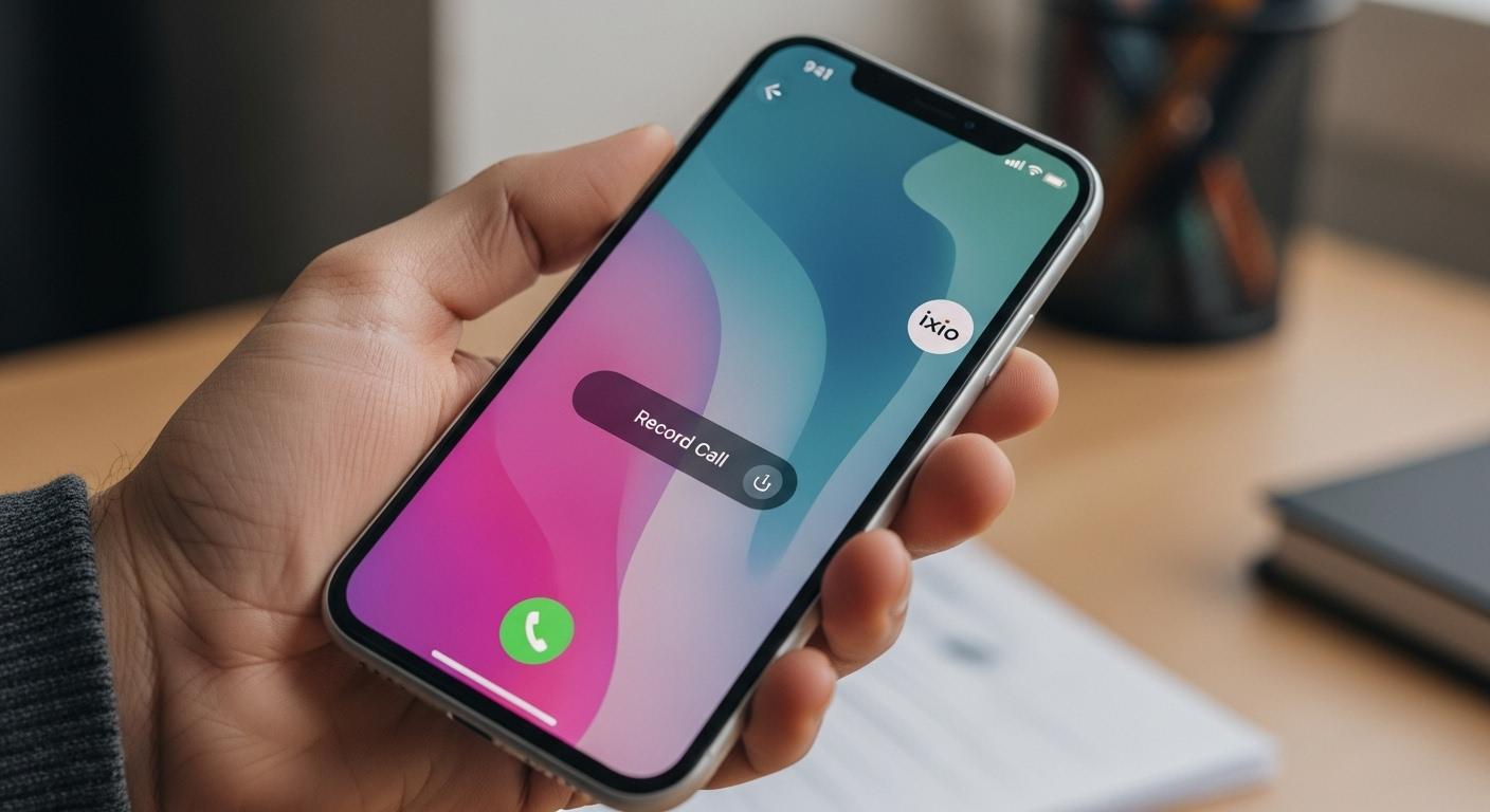 아이폰 통화녹음 익시오 저장