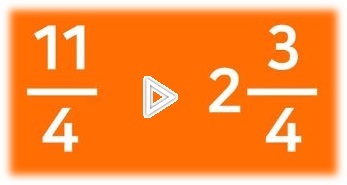 가분수를 대분수로 바꾸기