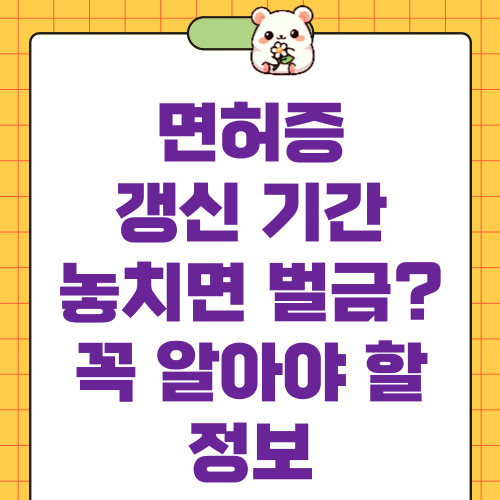 면허증 갱신