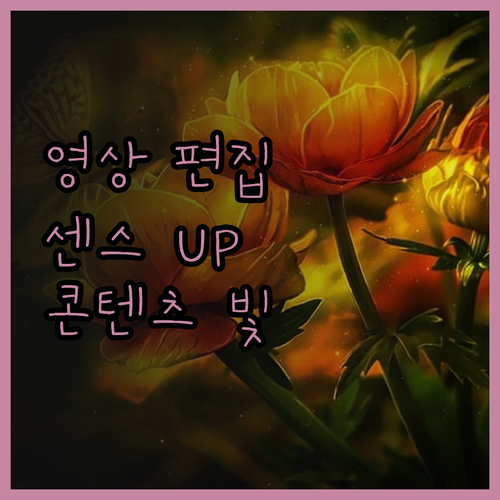 센스있는 영상 편집으로 당신의 콘텐츠