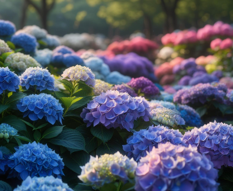 가평 양떼목장 수국축제 전경