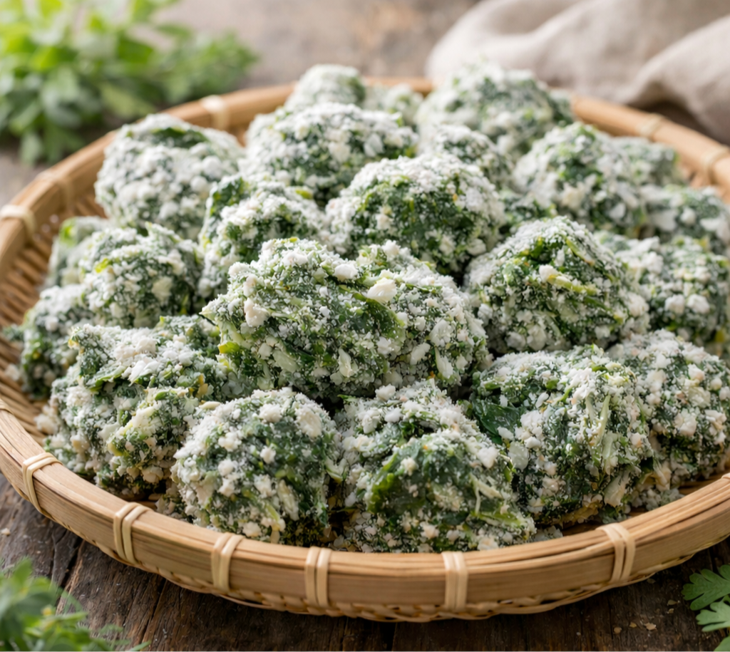 쑥과 쌀가루로 만든 전통 음식 쑥버무리 이미지, 봄 제철 쑥 요리