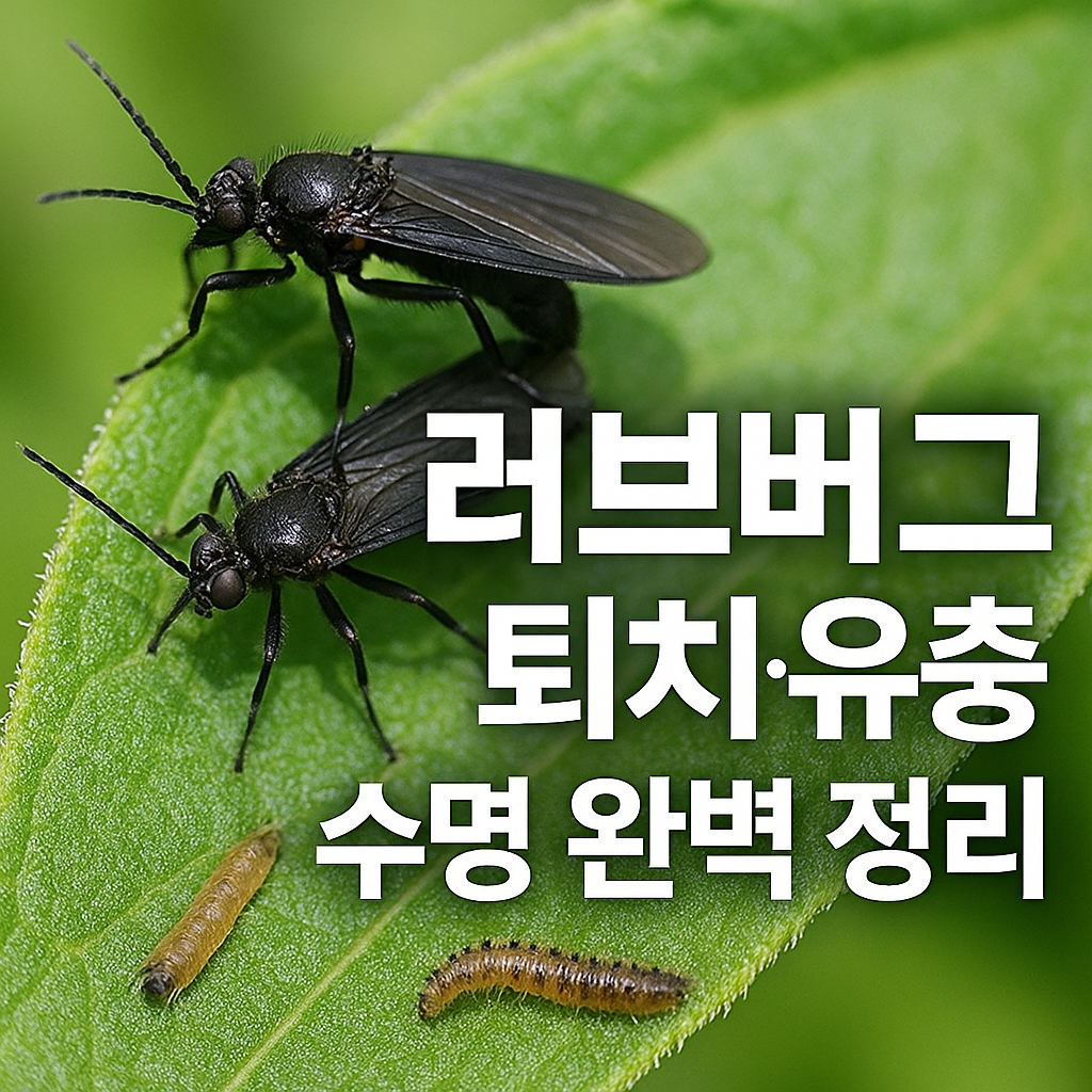 러브버그퇴치·유충·수명 완벽 정리: 시기부터 방법까지!