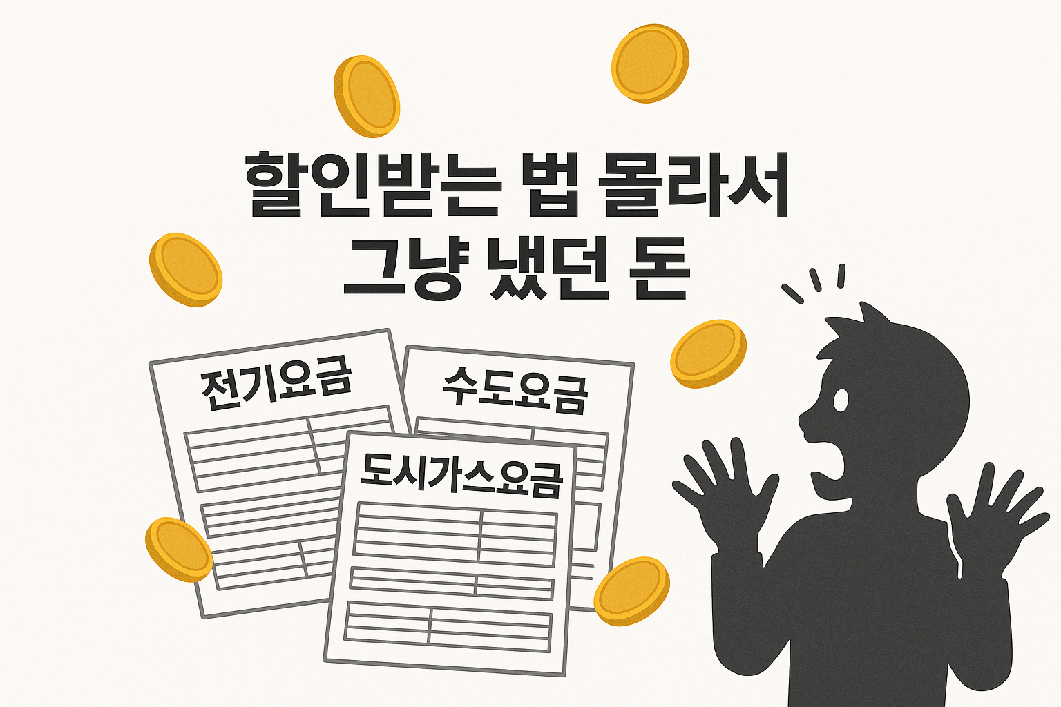 2025년 기준, 잘 몰라서 못 받는 공과금 할인 제도 TOP 5