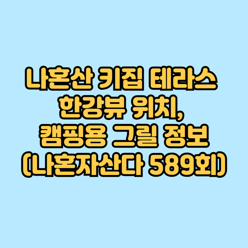나혼산 589회 무료보기 클립, 키 이사한 새집 위치, 테라스 한강뷰 정보 안내