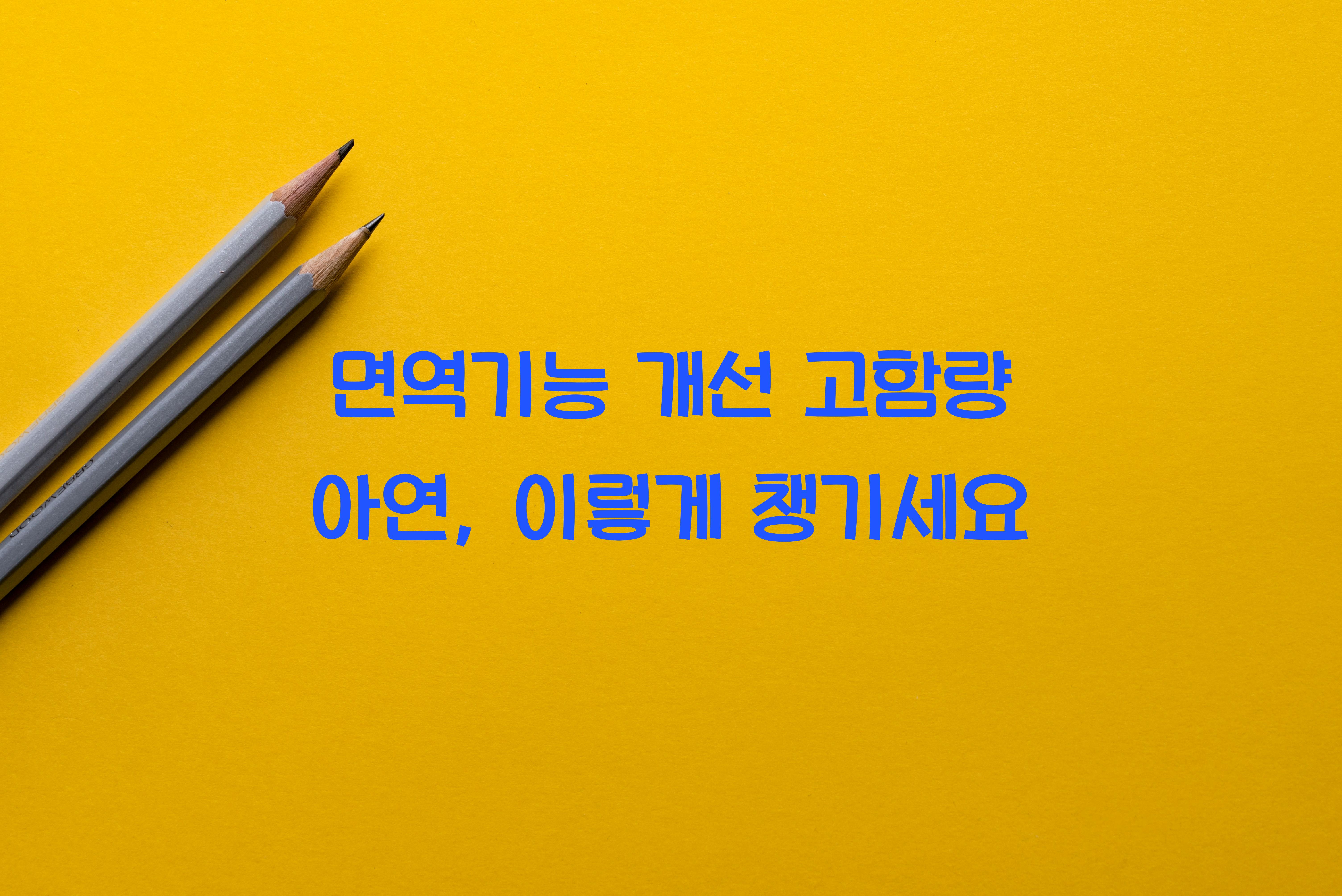 면역기능 개선 고함량 아연