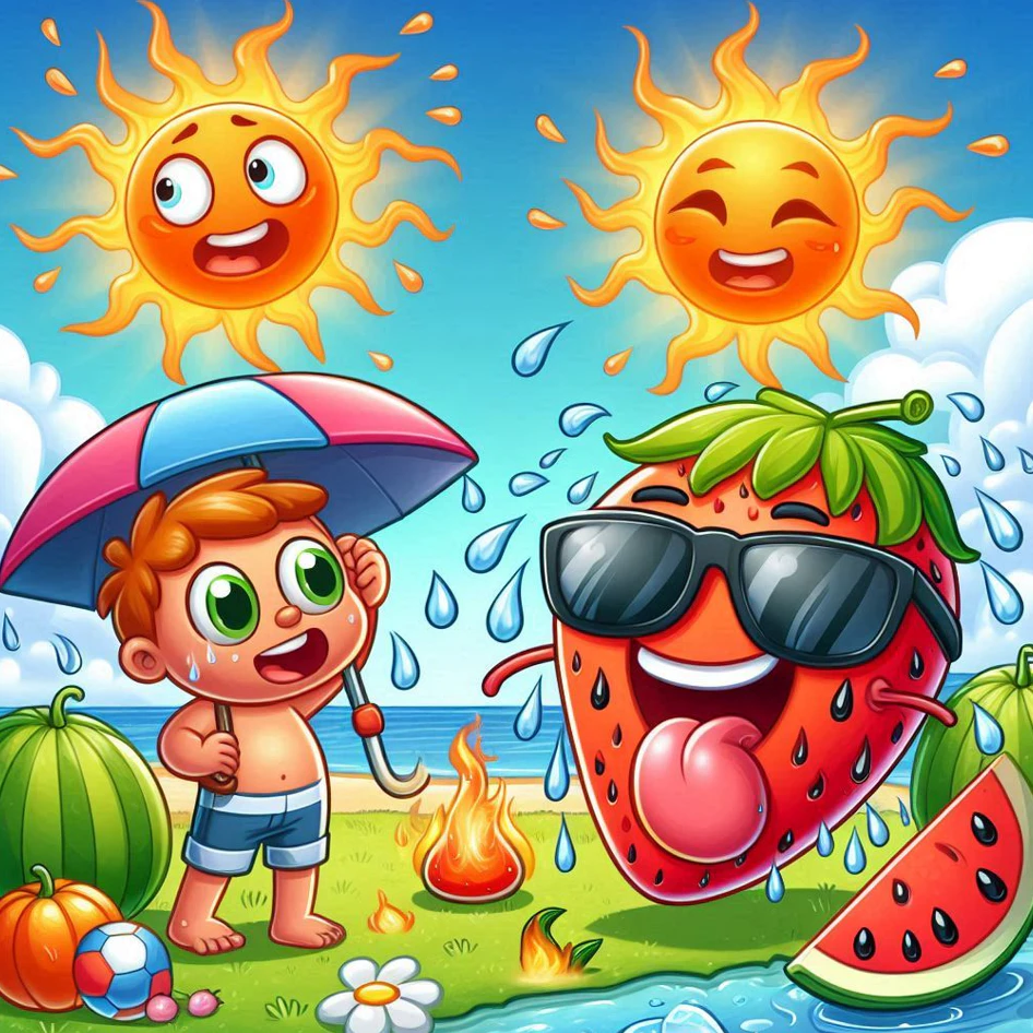 무더위 이겨내자 그림