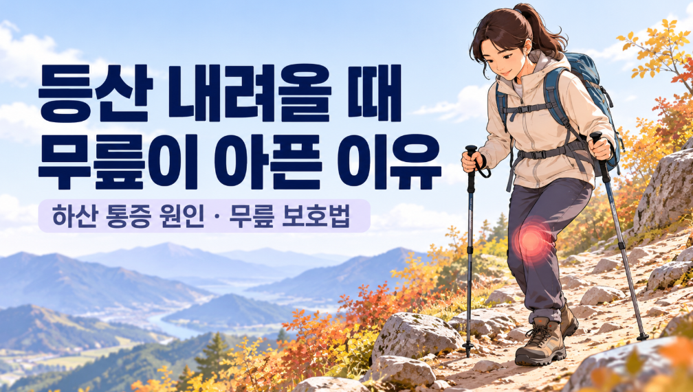 등산 내려올 때 무릎 아픈 이유, 올라갈 땐 괜찮았는데 왜 그럴까?