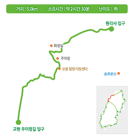 북한산둘레길 13구간 송추마을길 지도 송추계곡 트레킹 등산 날씨 정보