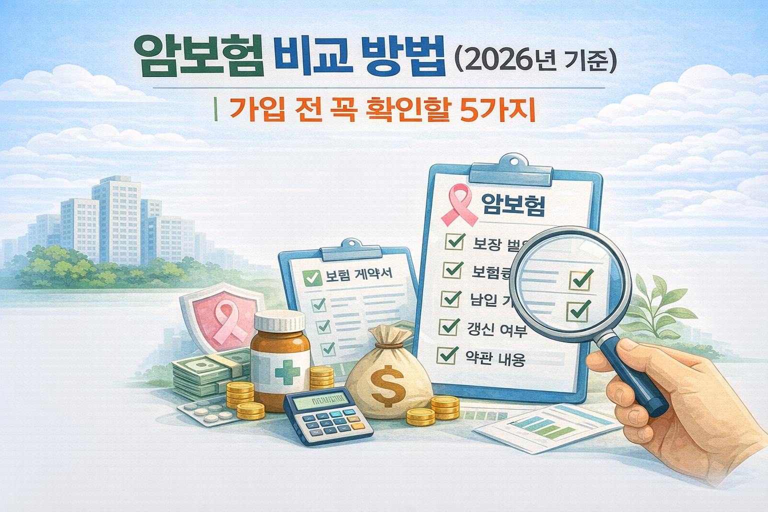 2026년 암보험 비교 방법